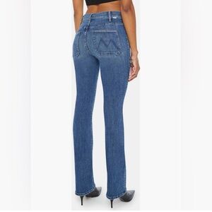 NWT MOTHER The Patch Pocket Insider Sneak Bootcut Jeans in Caving In Size 28